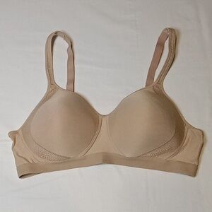 Hanes X-Temp Women's Wireless T-Shirt Bra Large Tan